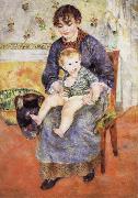 Pierre Renoir Mother and Child oil on canvas